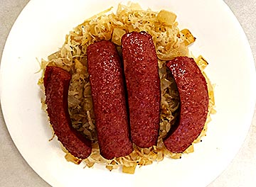 Polish Sausage and Sauerkraut