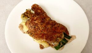 Asparagus Stuffed Pork Chop